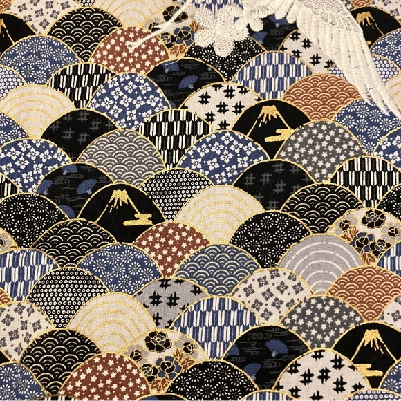 OOAK Japanese themed Mixed Media Upcycled denim jacket - Picture 8 of 9